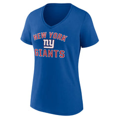 New York Giants Women's Victory Arch Team V-Neck T-Shirt - Royal cheap