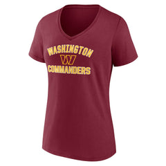 Washington Commanders Women's Victory Arch Team V-Neck T-Shirt - Burgundy discount