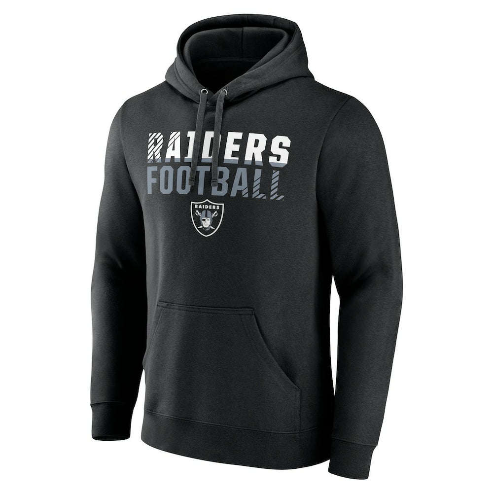 Las Vegas Raiders Team Fade Out Fitted Pullover Hoodie - Black for sale