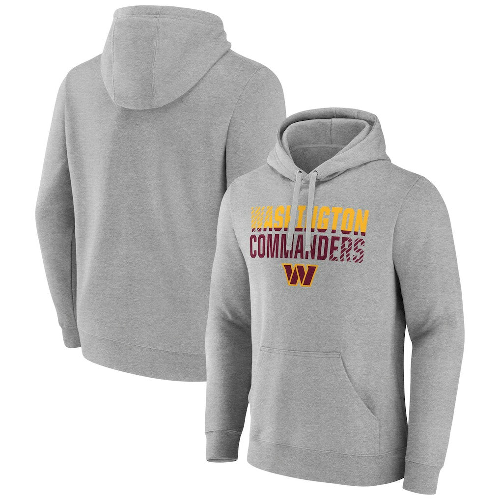 Washington Commanders Team Fade Out Fitted Pullover Hoodie - Heather Gray online