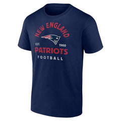 New England Patriots Vintage Arch T-Shirt - Navy on sale