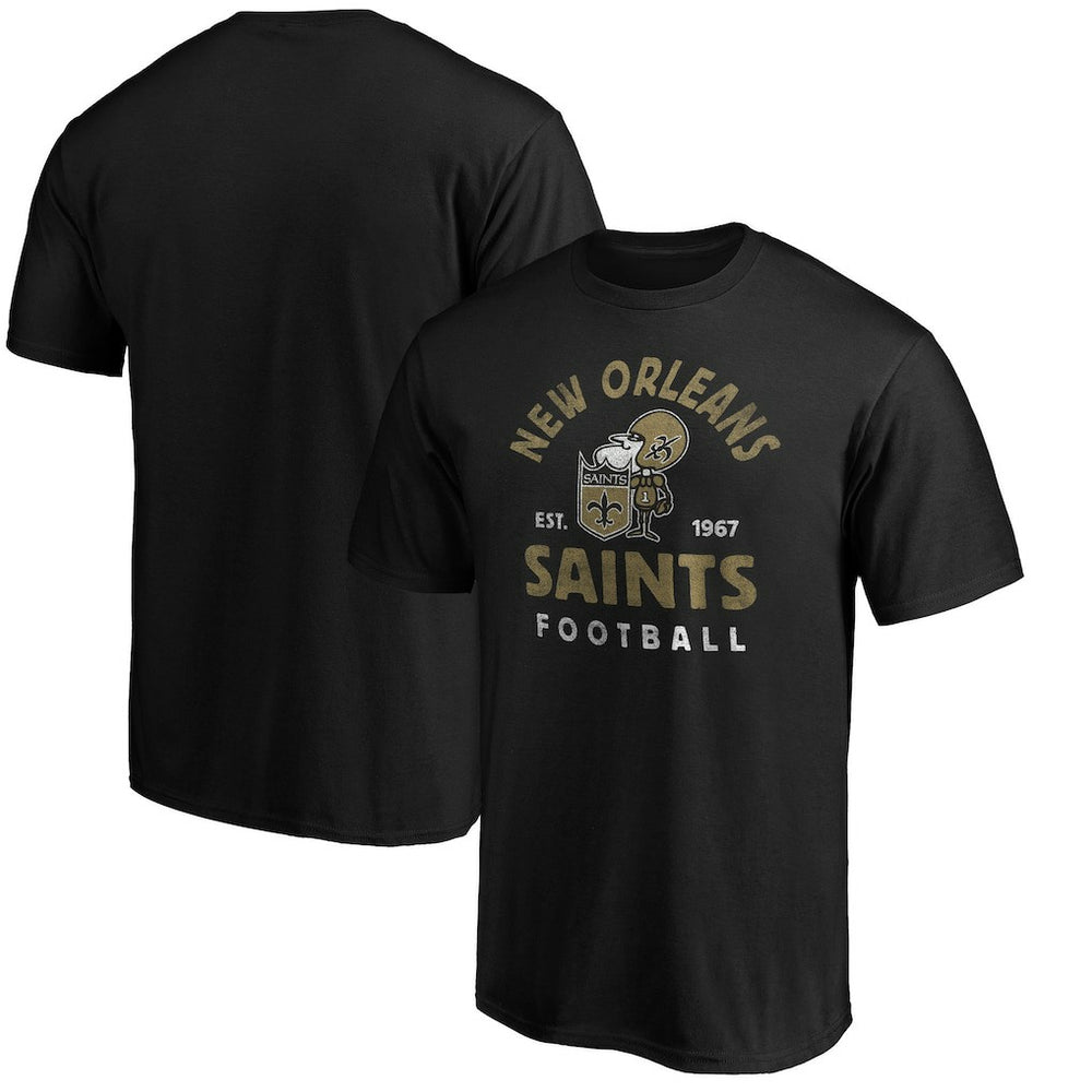 New Orleans Saints Vintage Arch T-Shirt - Black outlet