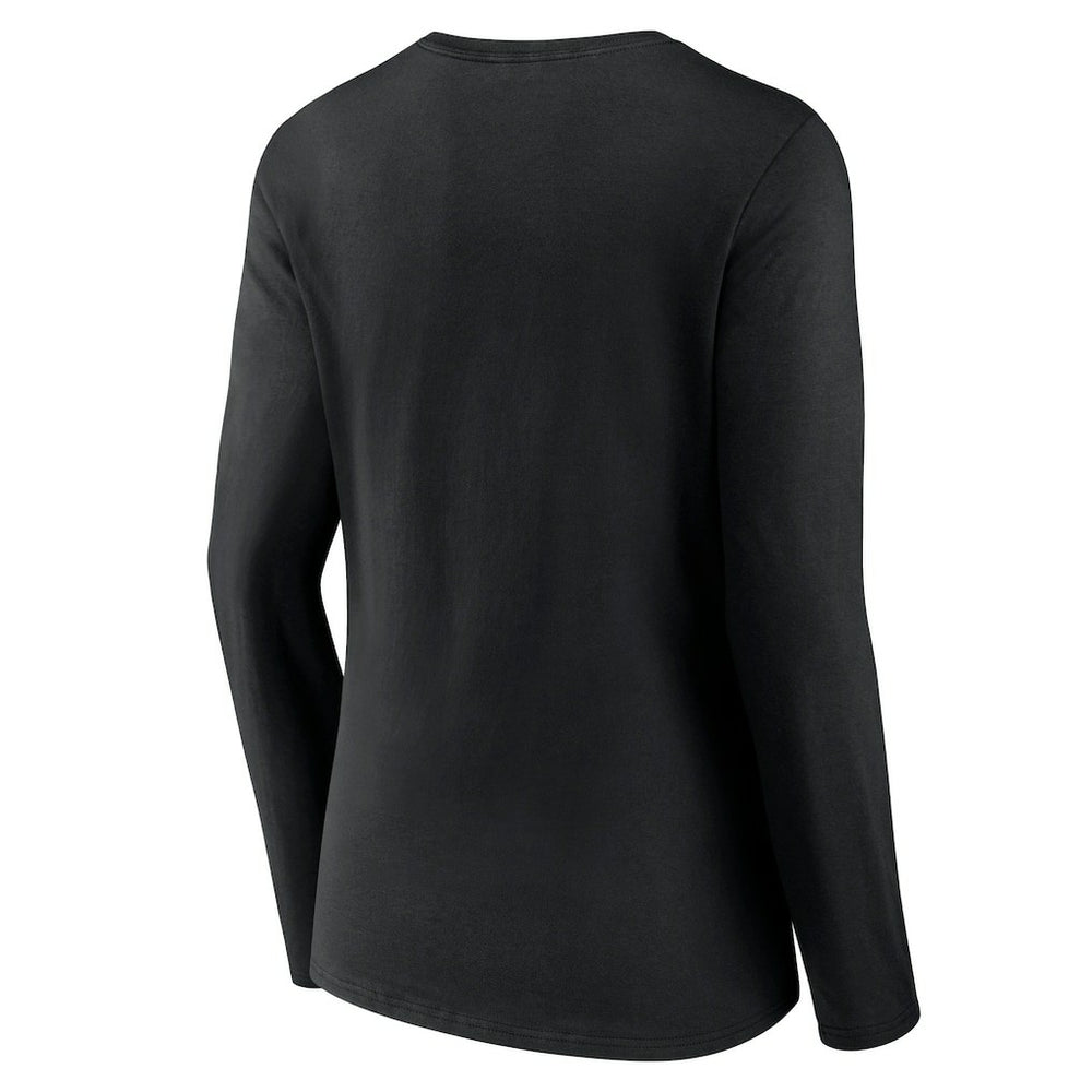 Cincinnati Bengals Women's Freehand Team Long Sleeve V-Neck T-Shirt - Black sale