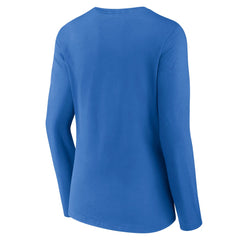 Detroit Lions Women's Freehand Team Long Sleeve V-Neck T-Shirt - Blue discount