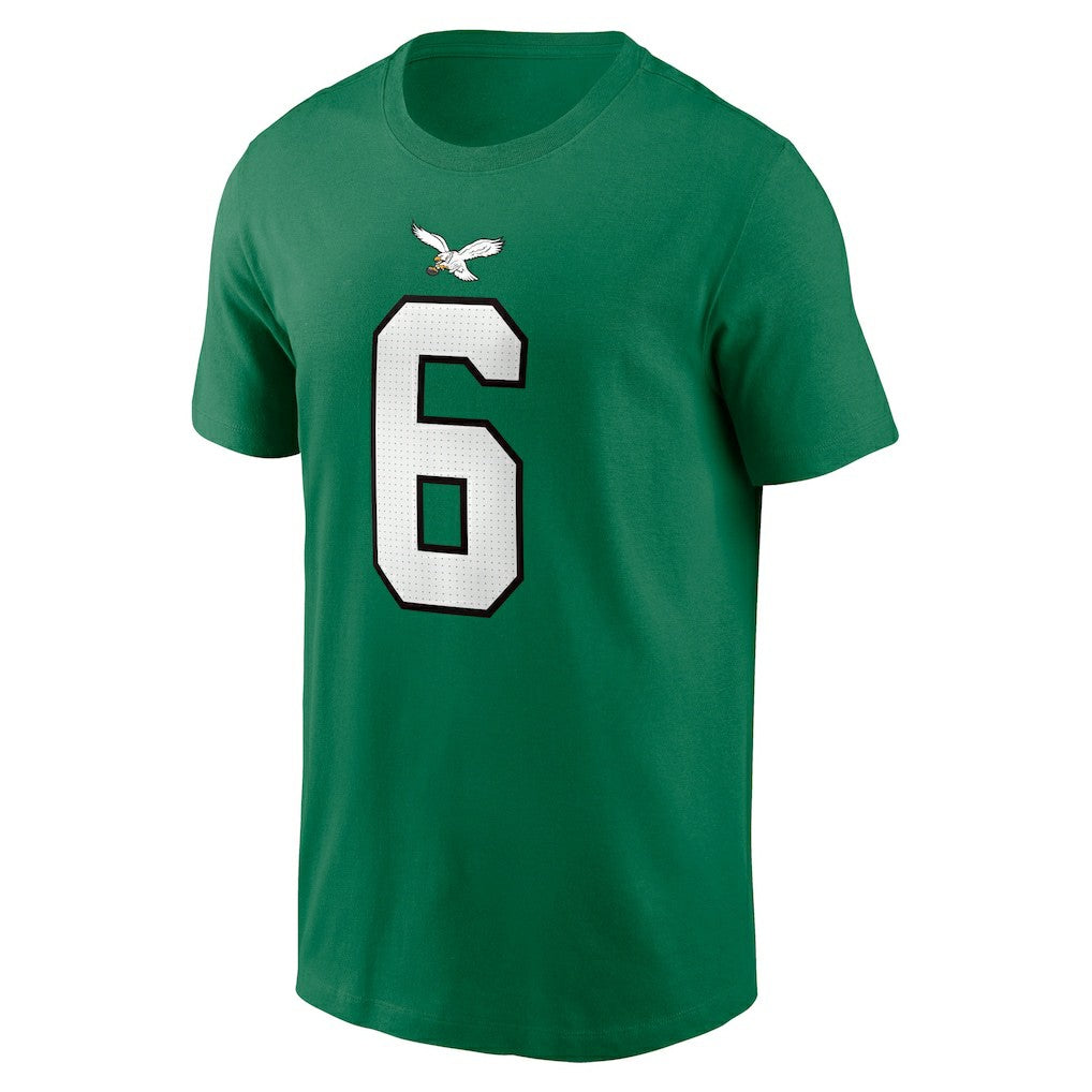 DeVonta Smith Philadelphia Eagles Alternate Player Name & Number T-Shirt - Kelly Green for sale