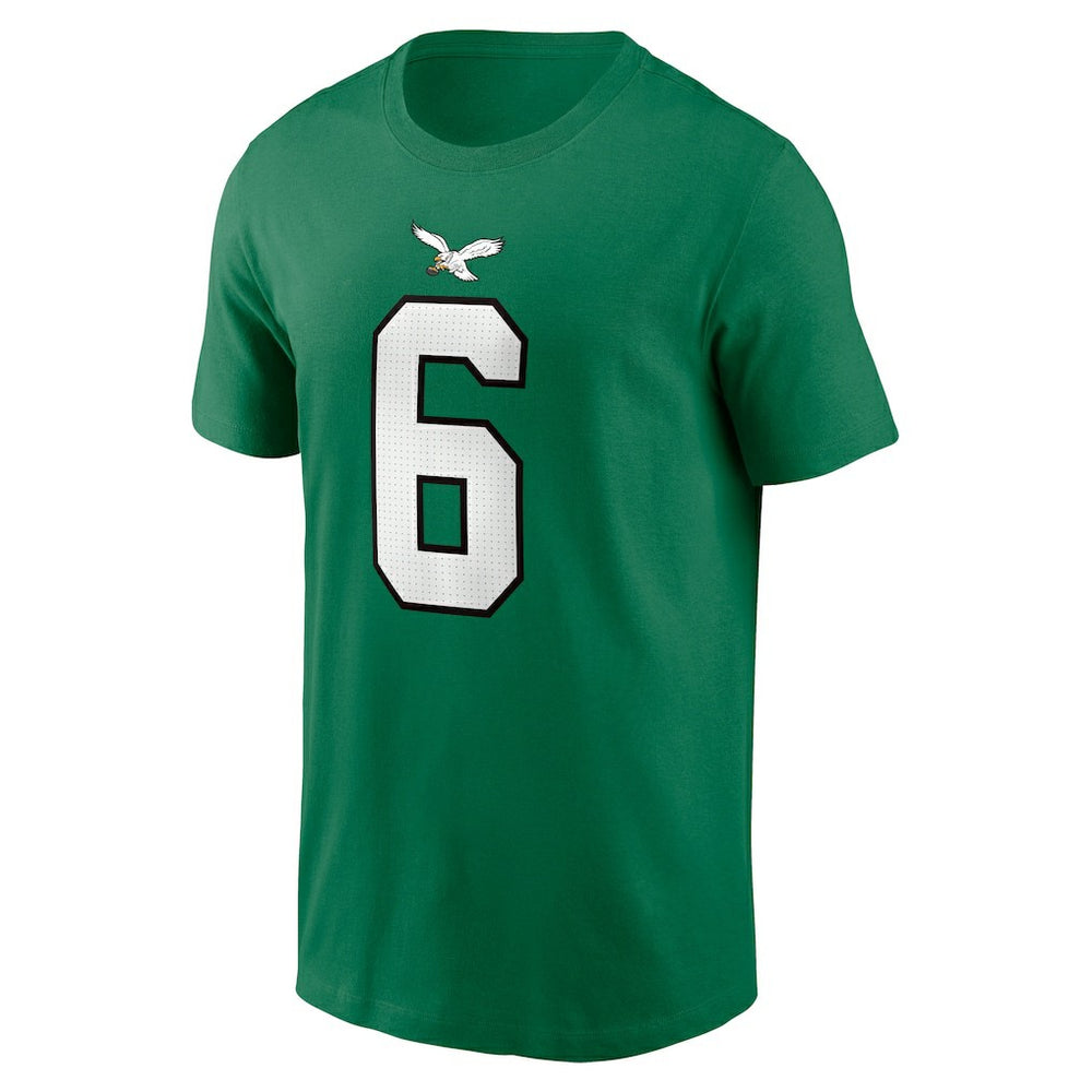 DeVonta Smith Philadelphia Eagles Alternate Player Name & Number T-Shirt - Kelly Green for sale