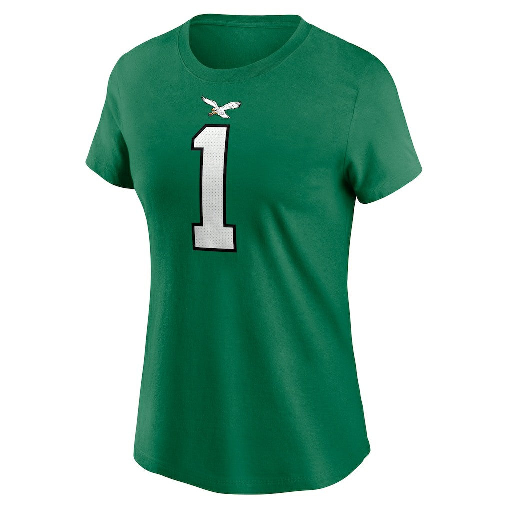 Jalen Hurts Philadelphia Eagles Women's Player Name & Number T-Shirt - Kelly Green for sale