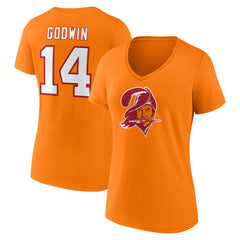 Chris Godwin Tampa Bay Buccaneers Women's Throwback Player Icon Name & Number T-Shirt - Orange online