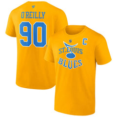 Ryan O'Reilly St. Louis Blues Fanatics Special Edition 2.0 Name & Number T-Shirt - Yellow T-shirts