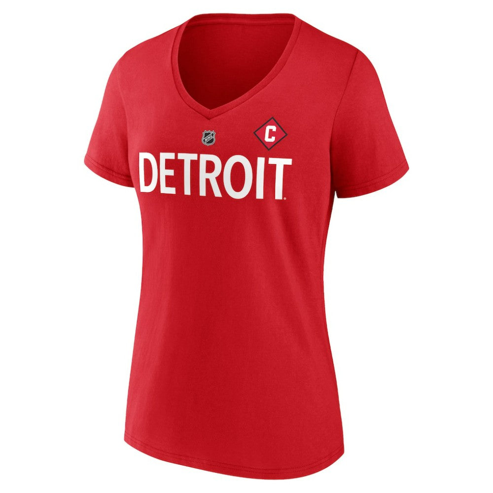 Dylan Larkin Detroit Red Wings Fanatics Women's Special Edition 2.0 Name & Number V-Neck T-Shirt - Red T-shirts