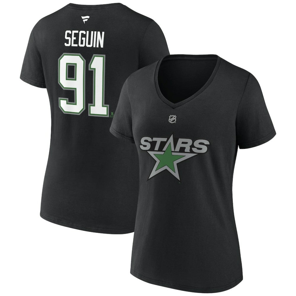 Tyler Seguin Dallas Stars Fanatics Women's Special Edition 2.0 Name & Number V-Neck T-Shirt - Black T-shirts