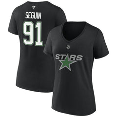 Tyler Seguin Dallas Stars Fanatics Women's Special Edition 2.0 Name & Number V-Neck T-Shirt - Black T-shirts