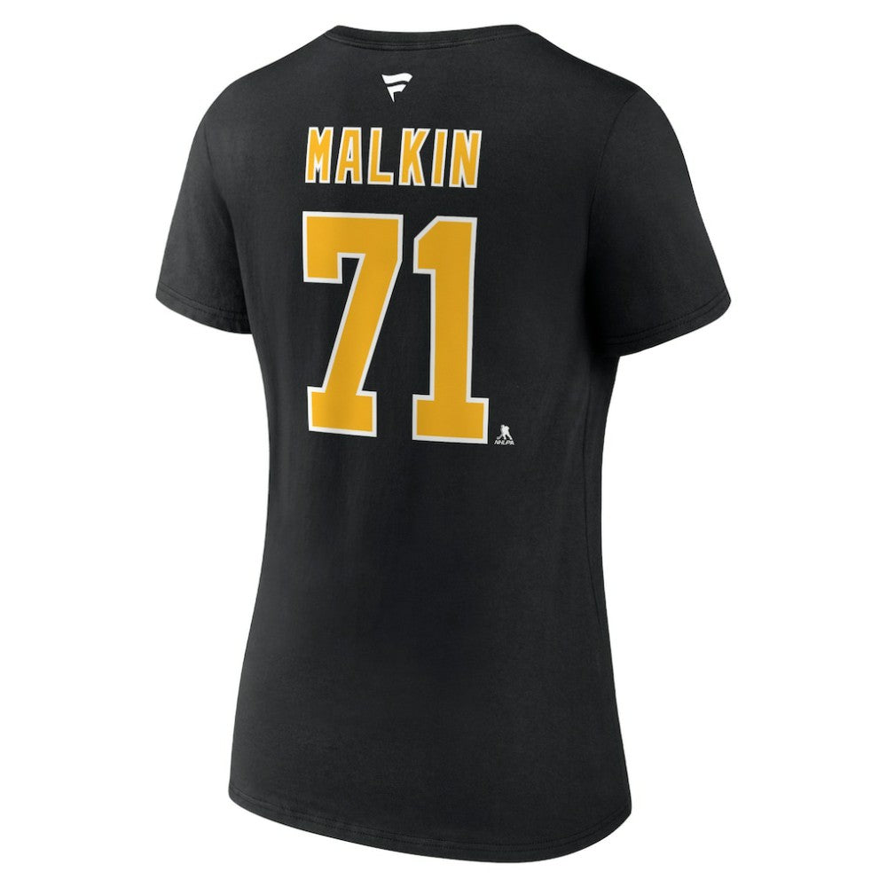 Evgeni Malkin Pittsburgh Penguins Fanatics Women's Special Edition 2.0 Name & Number V-Neck T-Shirt - Black T-shirts