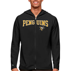 Pittsburgh Penguins Antigua Legacy Full-Zip Hoodie - Black Hoodies