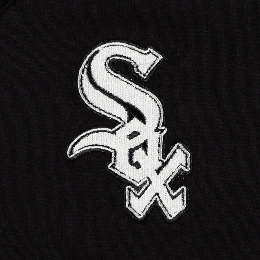 Chicago White Sox DKNY Sport Women's Lily V-Neck Pullover Sweatshirt Black