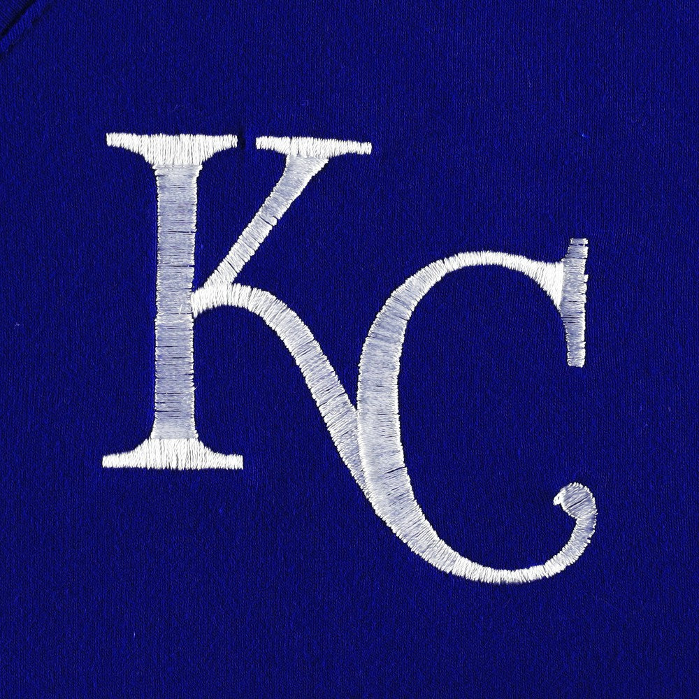Kansas City Royals DKNY Sport Women's Lily V-Neck Pullover Sweatshirt Royal