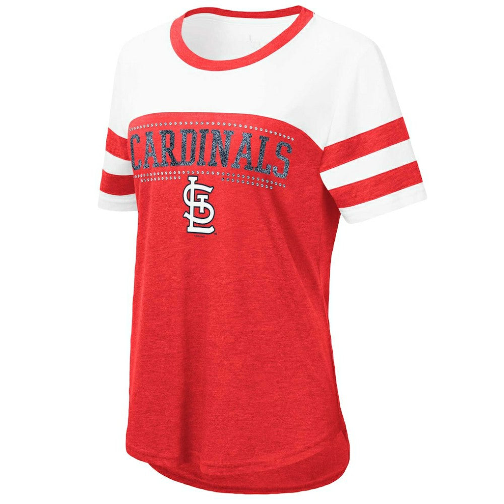 St. Louis Cardinals Touch Women's Setter Lightweight Fitted T-Shirt Red/White