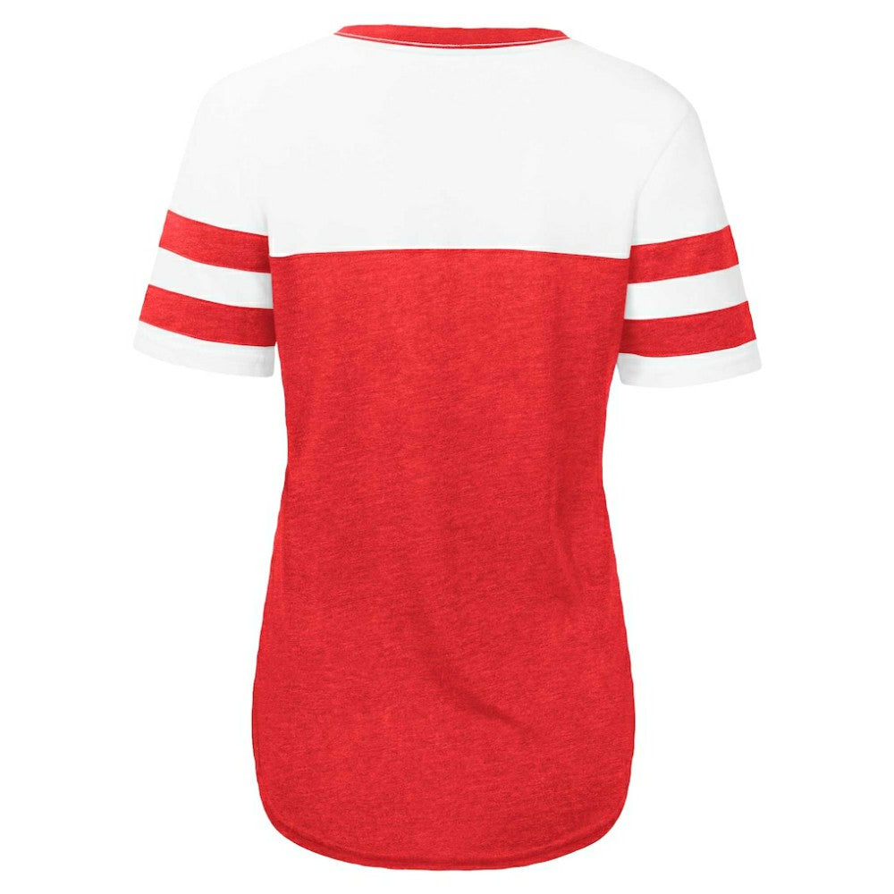 St. Louis Cardinals Touch Women's Setter Lightweight Fitted T-Shirt Red/White