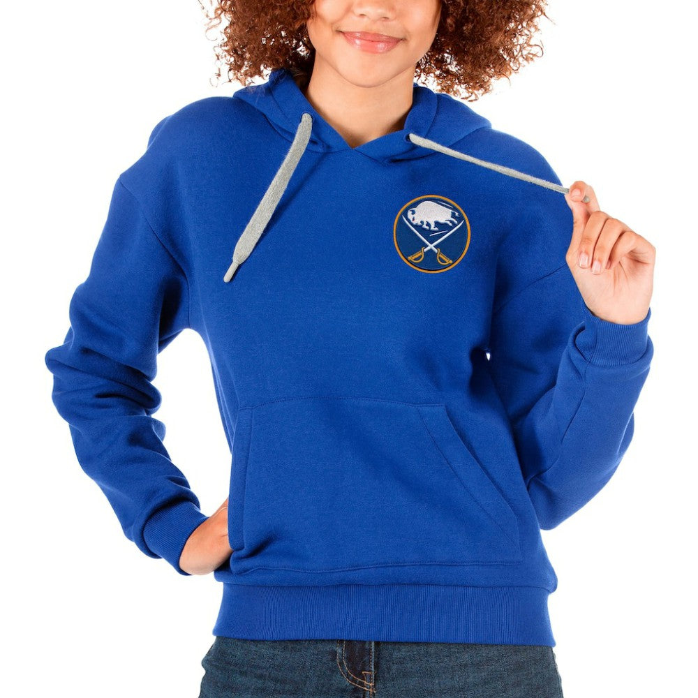 Buffalo Sabres Antigua Women's Victory Pullover Hoodie - Royal Hoodies