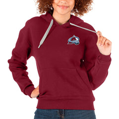 Colorado Avalanche Antigua Women's Victory Pullover Hoodie - Maroon Hoodies