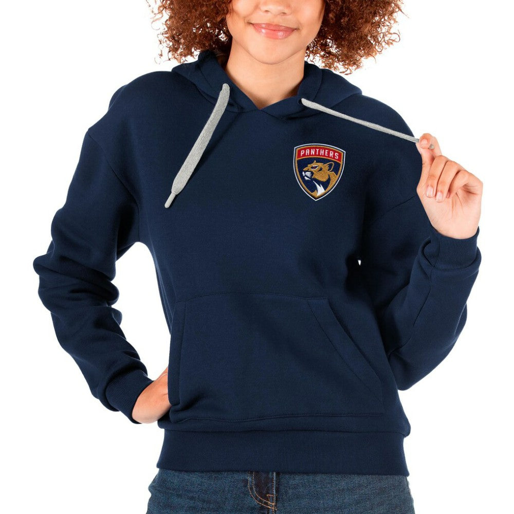 Florida Panthers Antigua Women's Victory Pullover Hoodie - Navy Hoodies