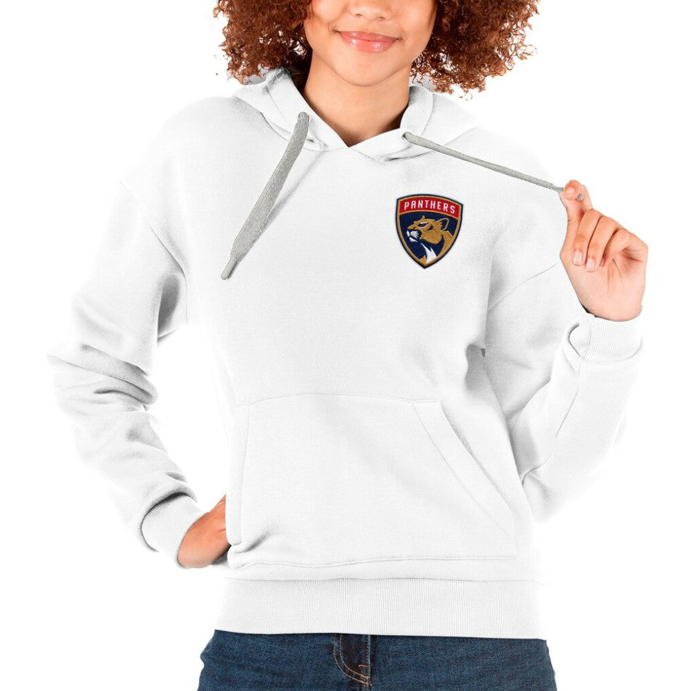 Florida Panthers Antigua Women's Victory Pullover Hoodie - White Hoodies