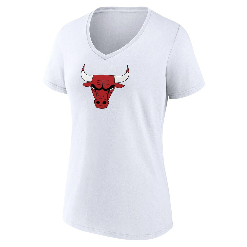 Chicago Bulls Women's Logo V-Neck T-Shirt sale - White online