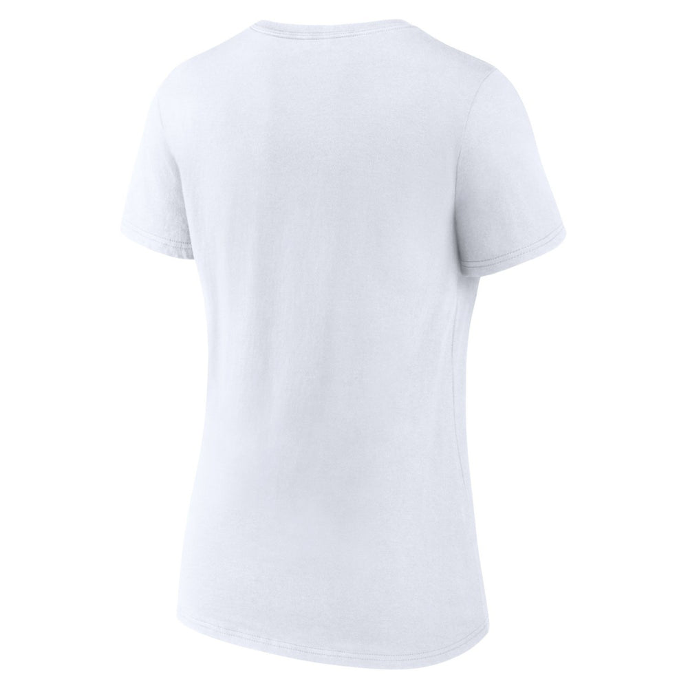 Phoenix Suns Women's Primary Logo V-Neck T-Shirt - White outlet