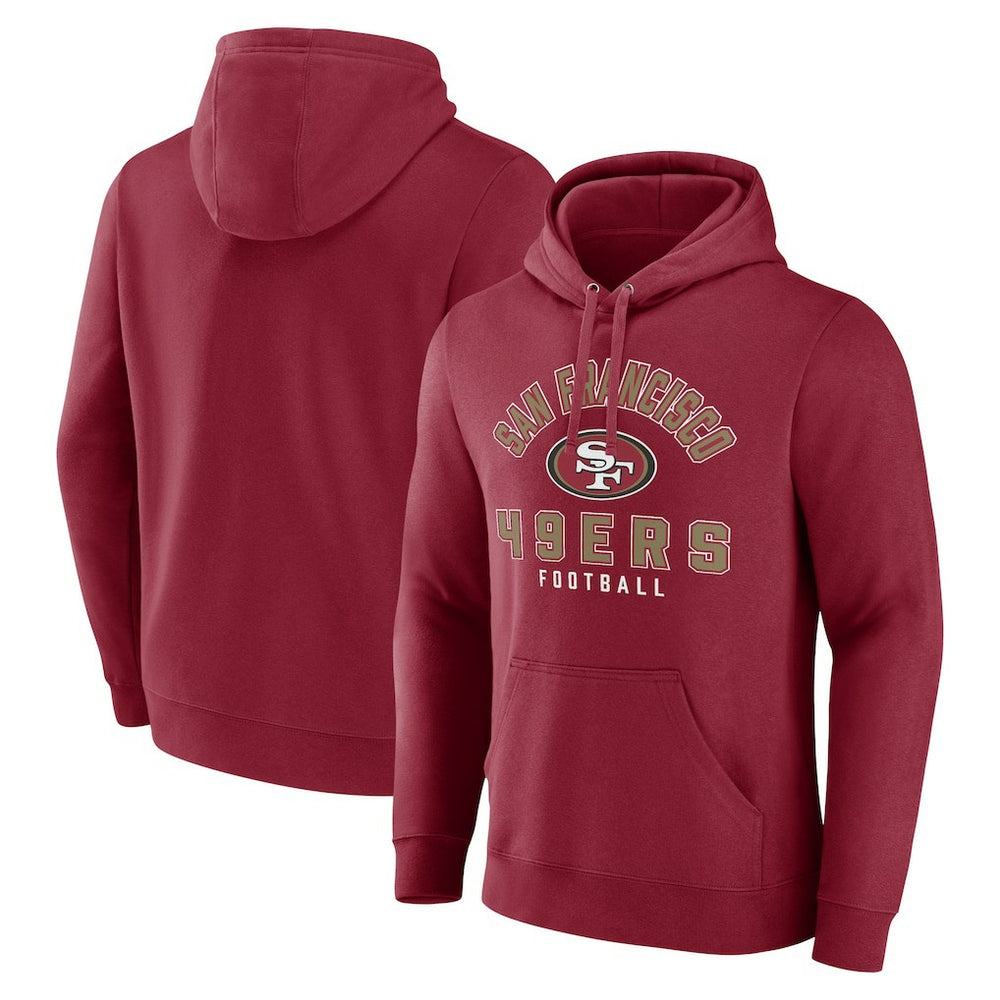 San Francisco 49ers Between the Pylons Pullover Hoodie - Scarlet discount