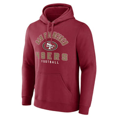 San Francisco 49ers Between the Pylons Pullover Hoodie - Scarlet discount
