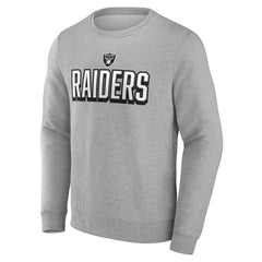 Las Vegas Raiders Bold Move Pullover Sweatshirt - Heather Gray outlet