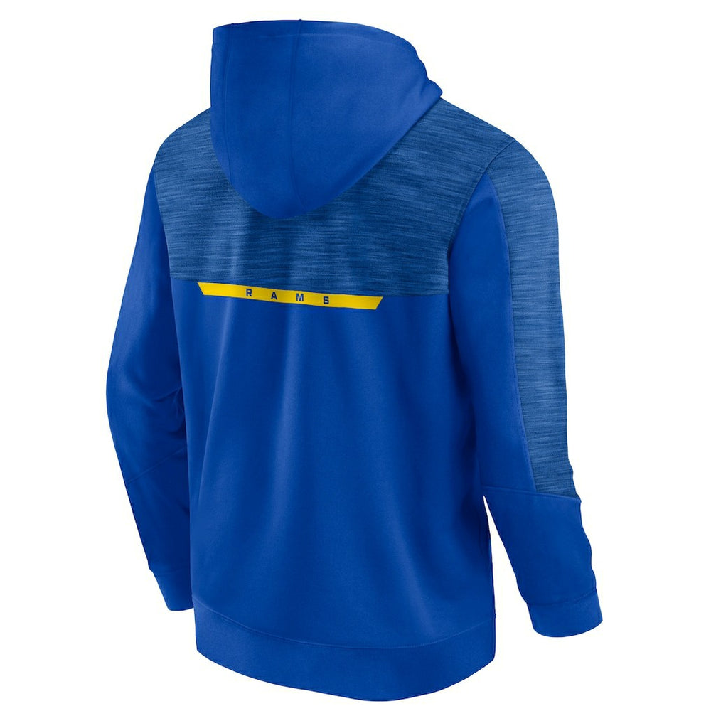 Los Angeles Rams Defender Evo Pullover Hoodie - Royal on sale