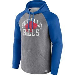 Buffalo Bills Favorite Arch Raglan Pullover Hoodie - Heather Gray outlet