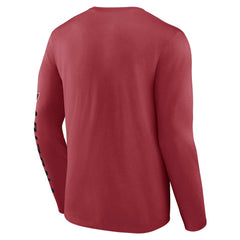 Arizona Cardinals Helmet Platform Long Sleeve T-Shirt - Cardinal on sale
