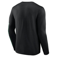 New York Jets Helmet Platform Long Sleeve T-Shirt - Black on sale