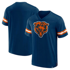 Chicago Bears Jersey Tackle V-Neck T-Shirt - Navy sale