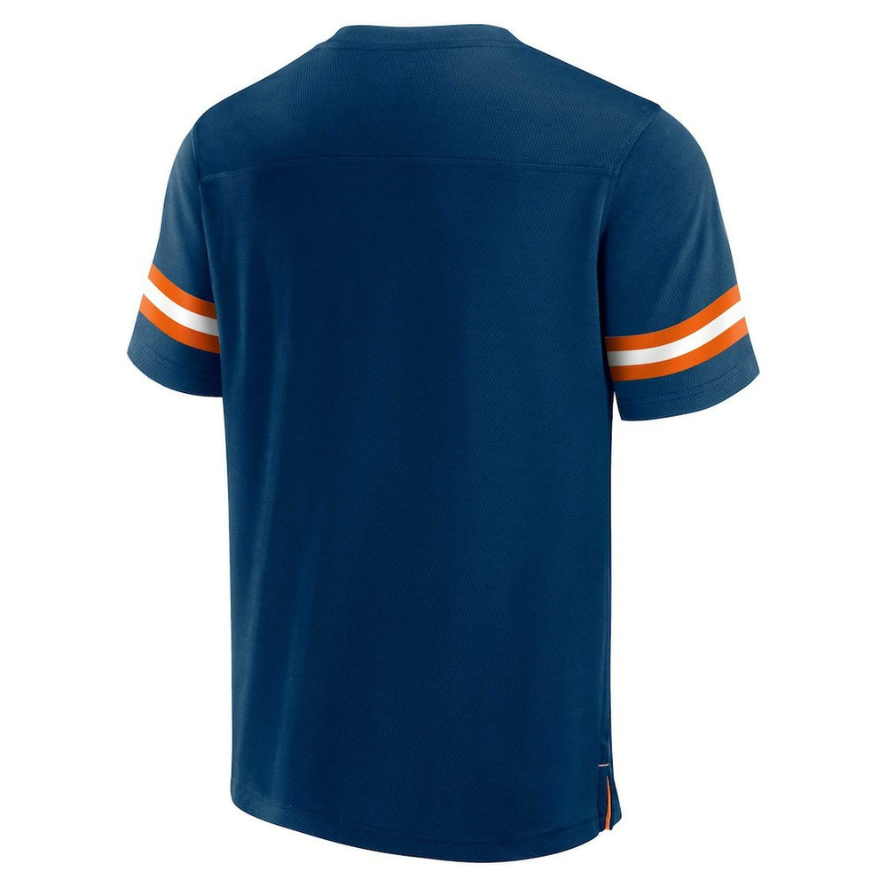Chicago Bears Jersey Tackle V-Neck T-Shirt - Navy sale