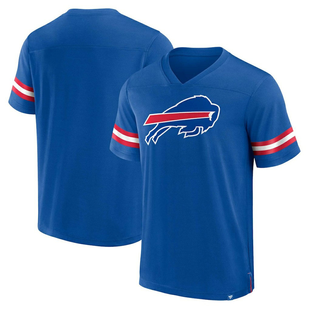 Buffalo Bills Jersey Tackle V-Neck T-Shirt - Royal outlet