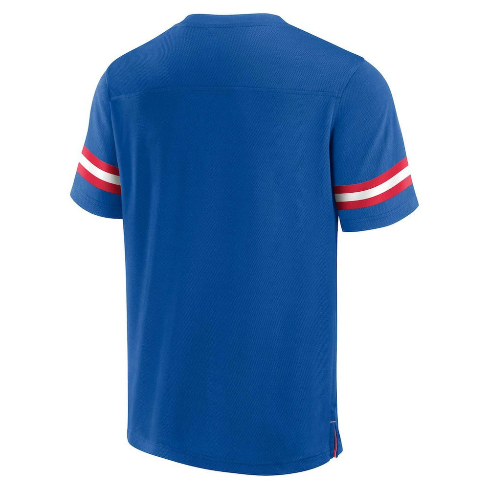 Buffalo Bills Jersey Tackle V-Neck T-Shirt - Royal outlet