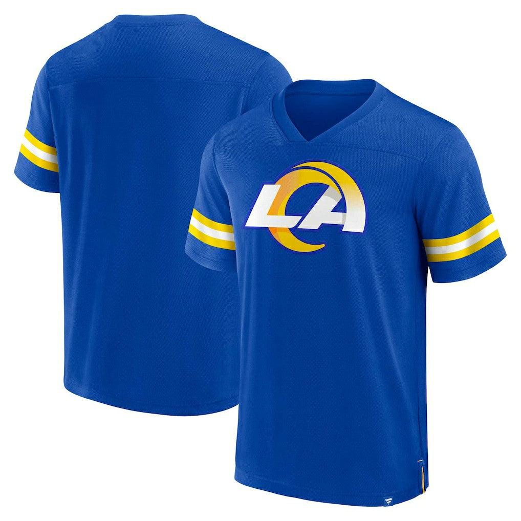 Los Angeles Rams Jersey Tackle V-Neck T-Shirt - Royal sale