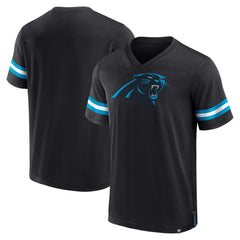 Carolina Panthers Jersey Tackle V-Neck T-Shirt - Black outlet
