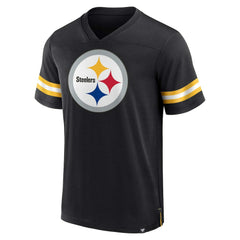 Pittsburgh Steelers Jersey Tackle V-Neck T-Shirt - Black online