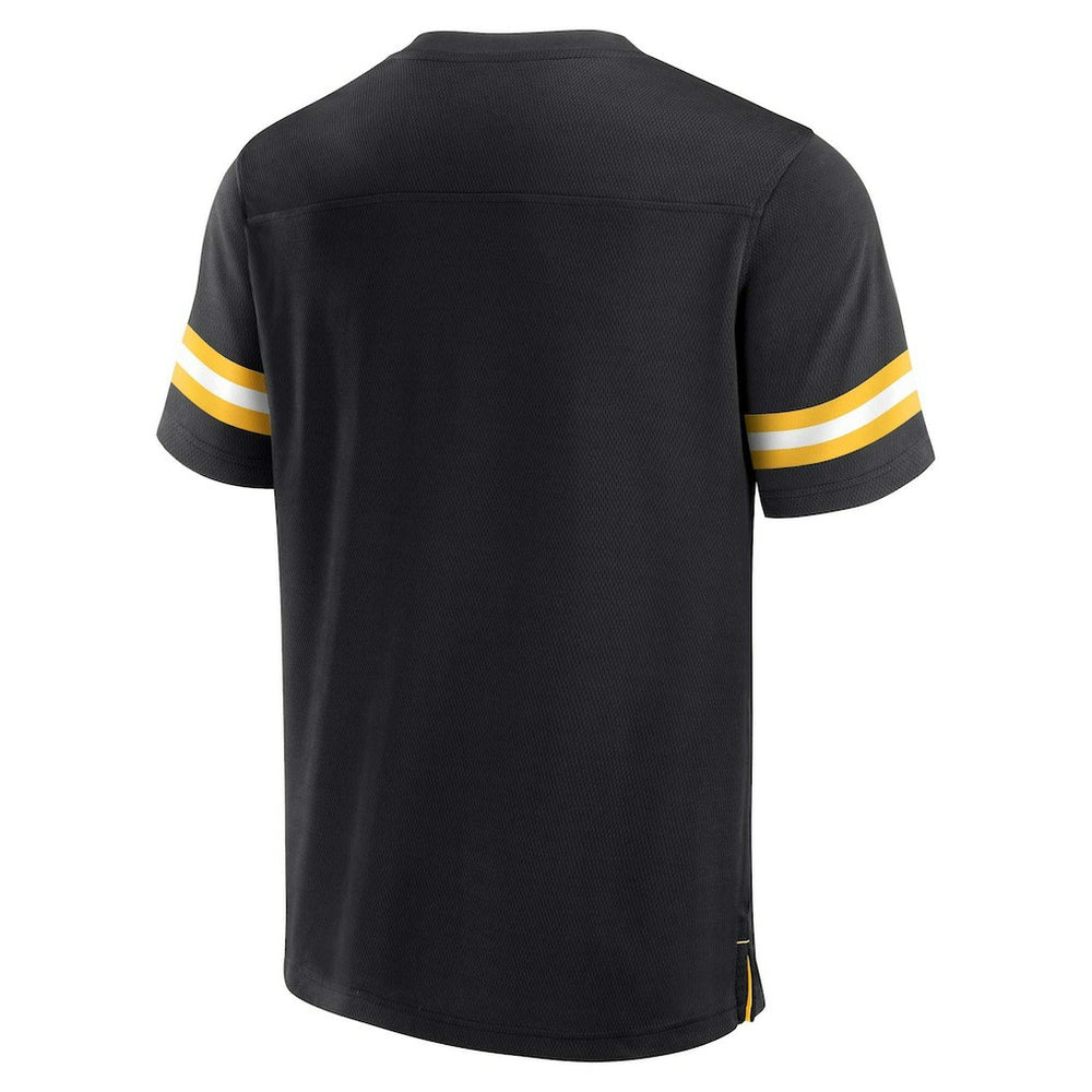 Pittsburgh Steelers Jersey Tackle V-Neck T-Shirt - Black online
