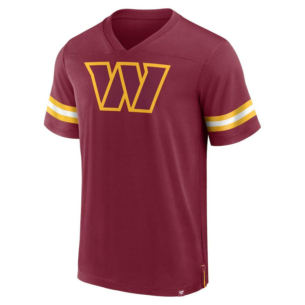 Washington Commanders Jersey Tackle V-Neck T-Shirt - Burgundy cheap