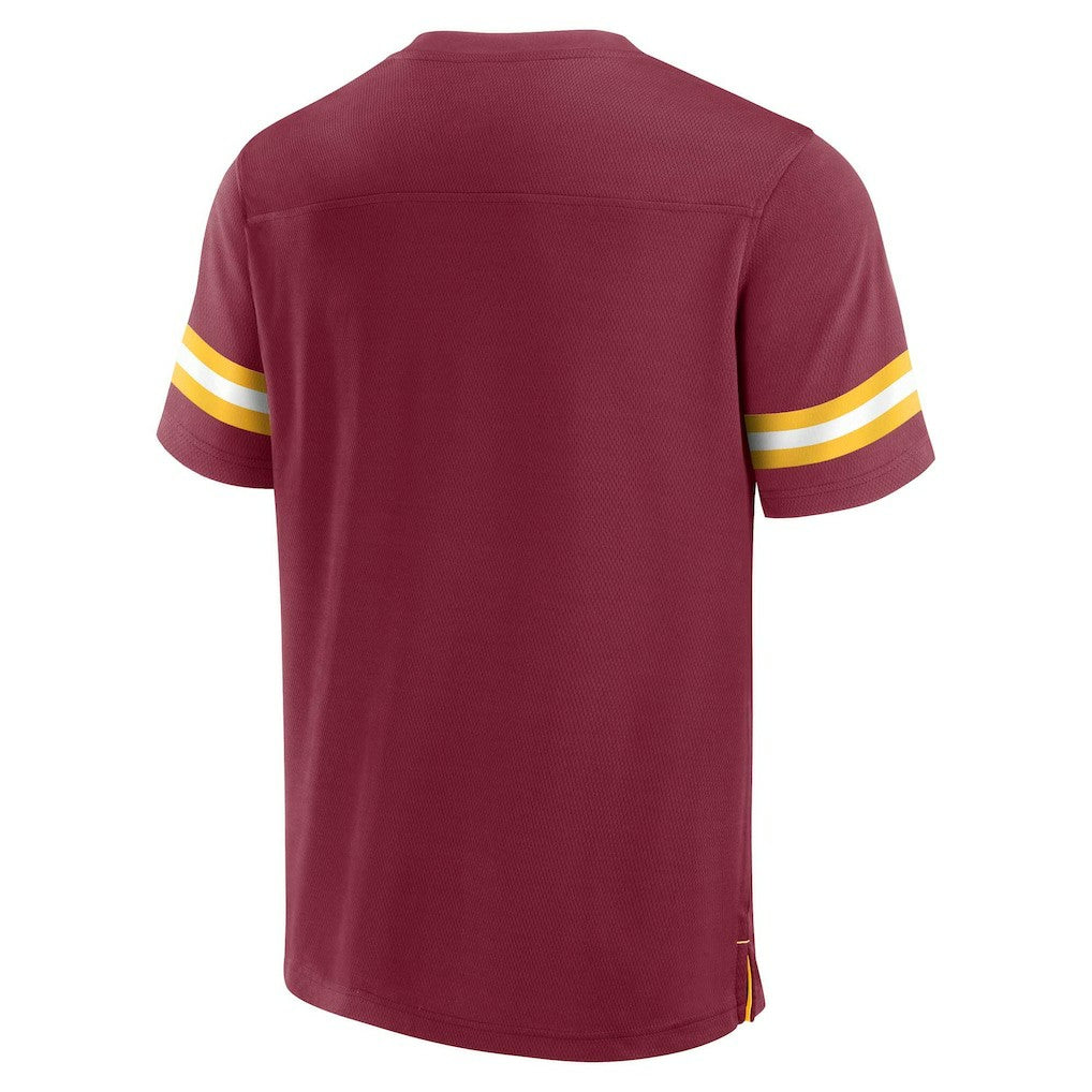 Washington Commanders Jersey Tackle V-Neck T-Shirt - Burgundy cheap