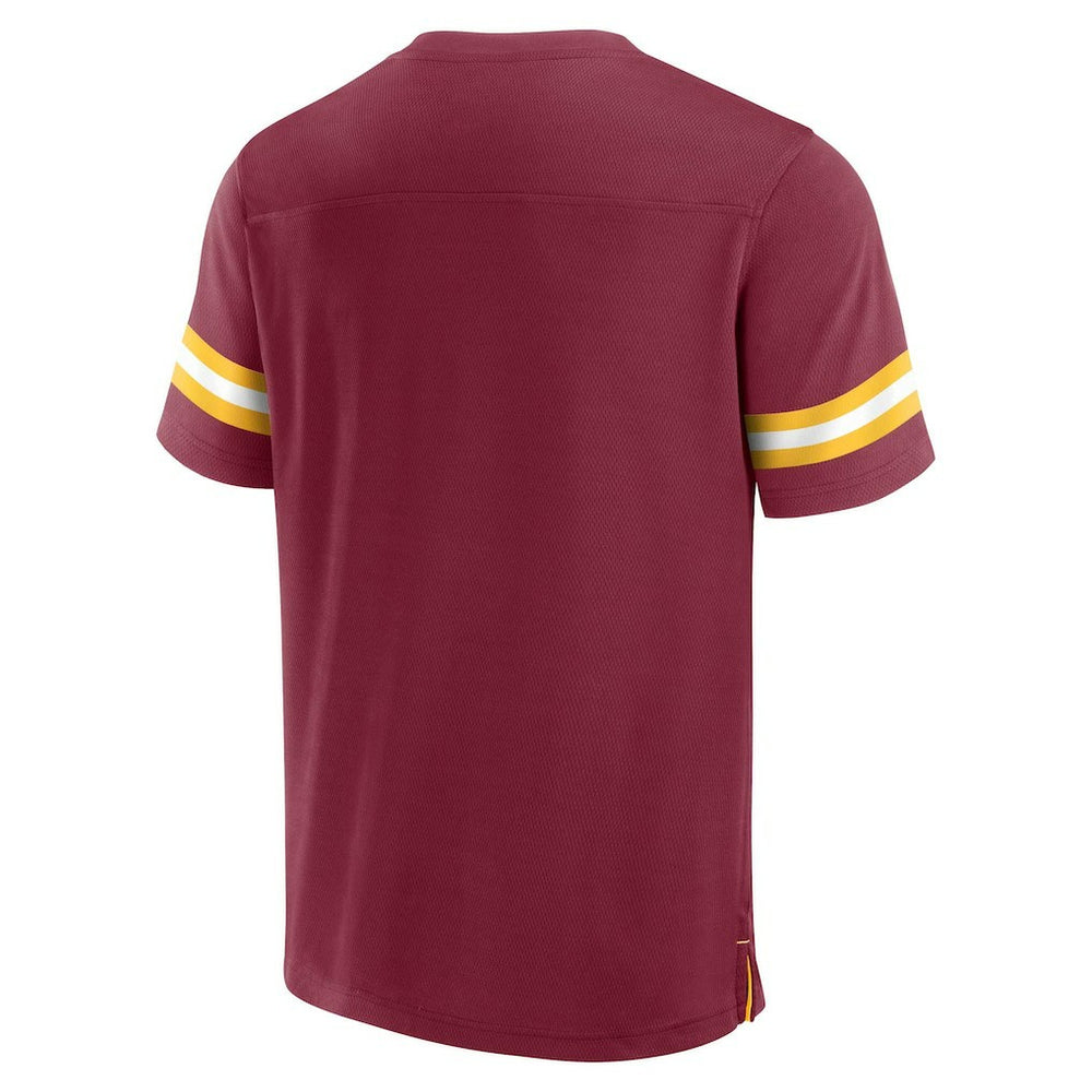 Washington Commanders Jersey Tackle V-Neck T-Shirt - Burgundy cheap