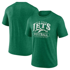 New York Jets Retro Tri-Blend T-Shirt - Heather Green discount