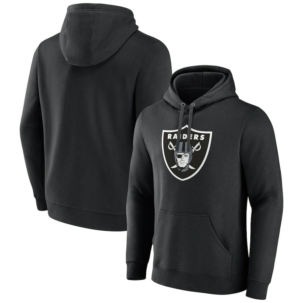 Las Vegas Raiders Primary Logo Fleece Pullover Hoodie - Black for sale
