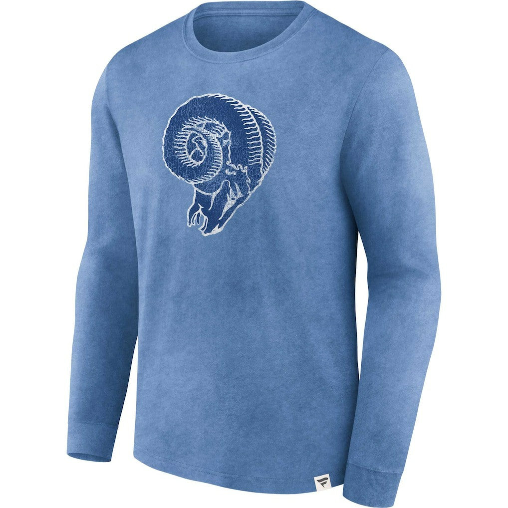 Los Angeles Rams Washed Primary Long Sleeve T-Shirt - Heather Royal outlet