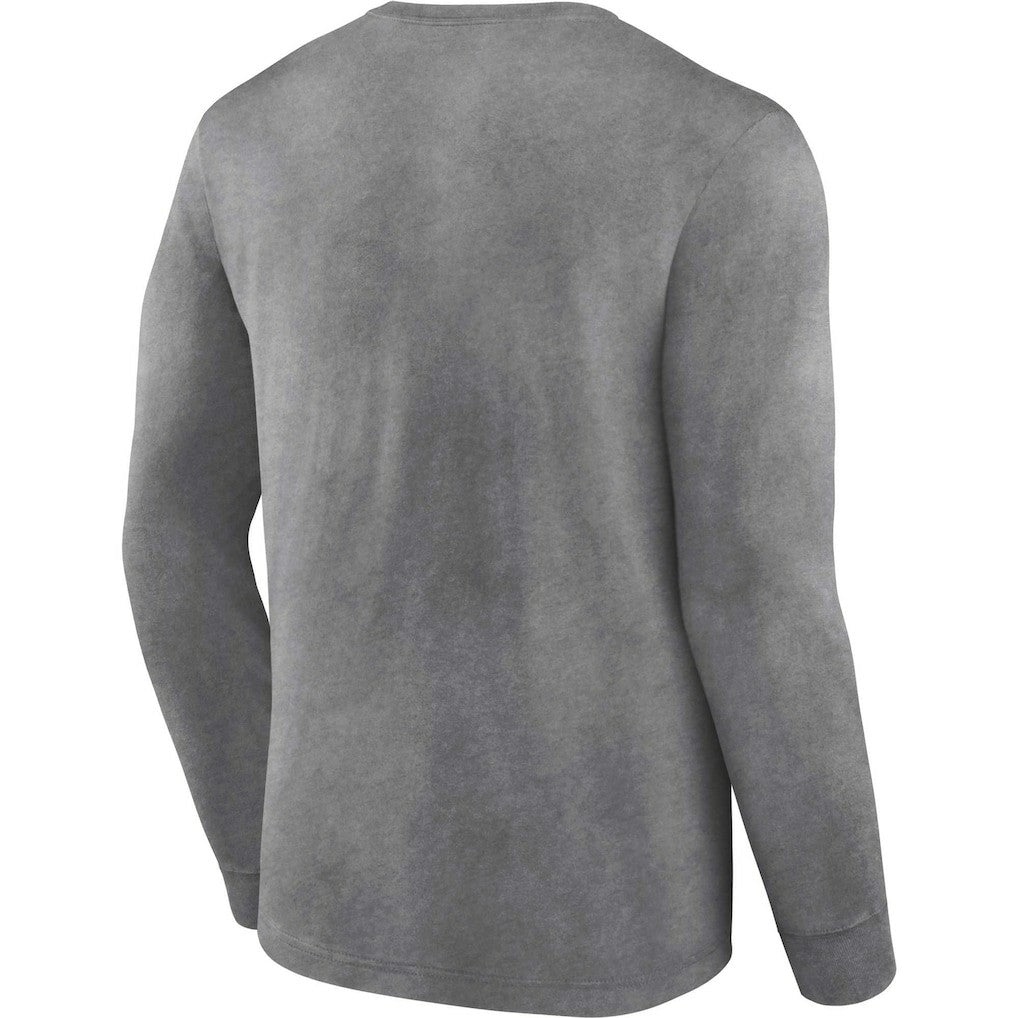 Las Vegas Raiders Washed Primary Long Sleeve T-Shirt - Heather Charcoal online